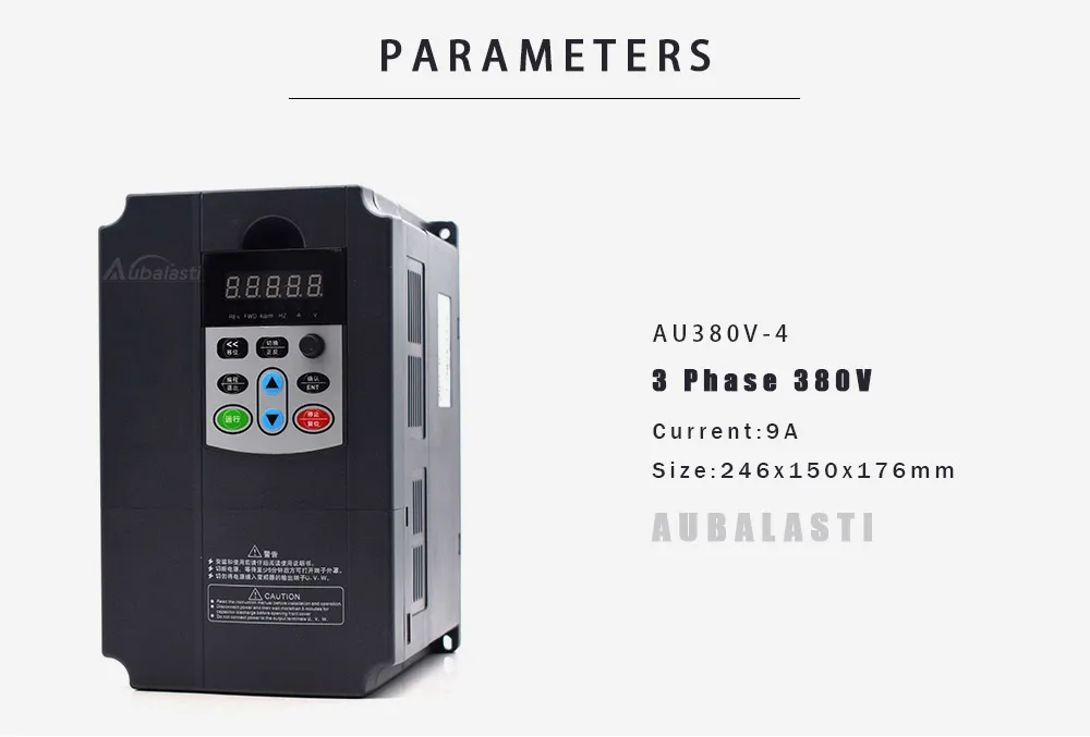 Aubalasti 3KW воздушный охлаждающий шпиндель 380V 7A + инвертор 3 фазы 380V 4KW ток 9A для фрезерного станка с ЧПУ