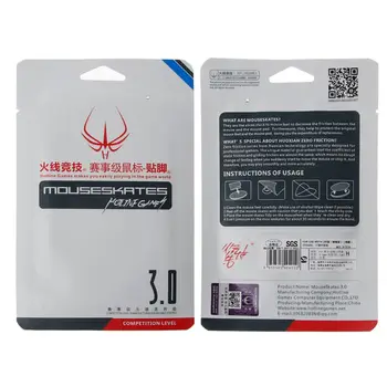 

2 Sets/Pack Original Hotline Games Competition Level Mouse Feet Mouse Skates Gildes for Zowie AM / ZA11 / ZA12 / FK1 / FK2 / FK+
