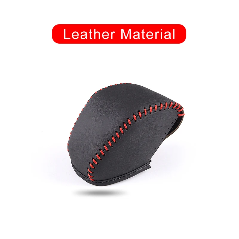 For Toyota RAV4 XA50 2019 2020 2021 2022 2023 2024 Genuine Leather Hand Sewing Gear AT Car Shift Lever Knob Handle Cover Case 4