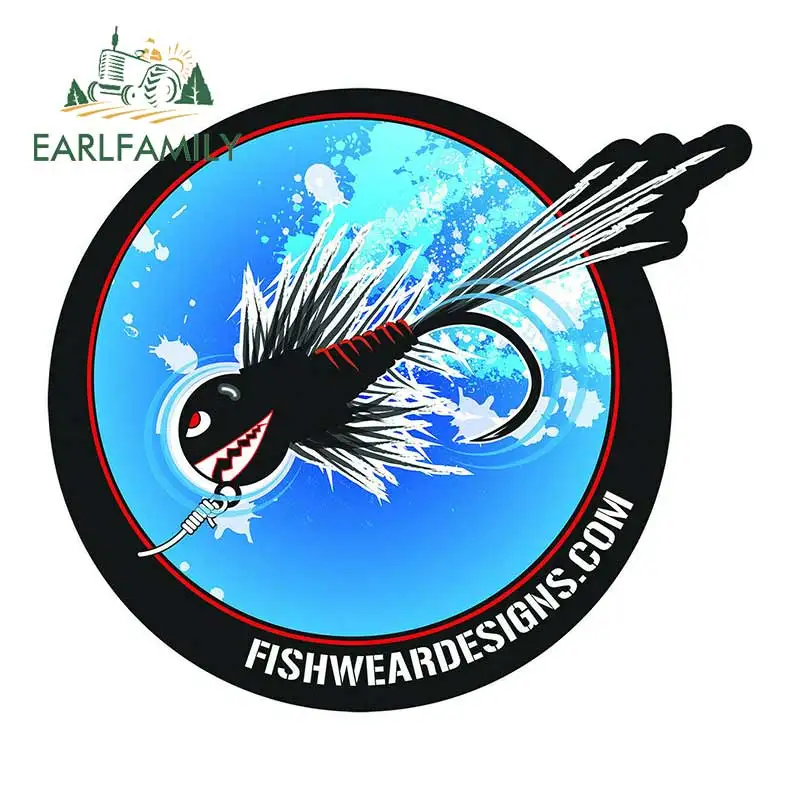 EARLFAMILY 13 см x 11 5 мультяшная графика нахлыстовая Рыбалка психобомбардировщик Нимфа