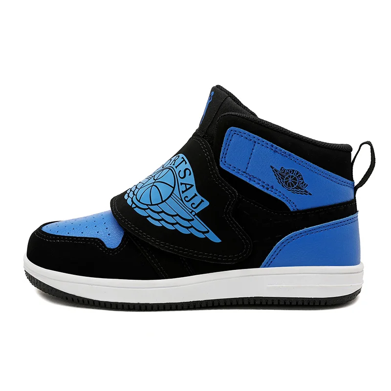 Blue Boys Men Basketball Shoes New Brand Jordan Basketball Sneakers Outdoor Children Sport Training Shoes Non-slip Shoes Kids - Цвет: Blue