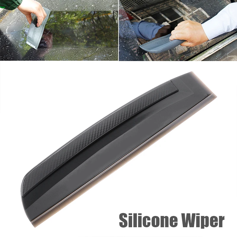 

MAYITR Flexible Soft Silicone Handy Squeegee Car Wrap Tools Non-Scratch Water Window Wiper Film Scraper For Auto Clean Scraping