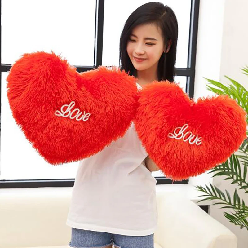 19-32cmbaby kids Pillow Cuddle Pillow Heart Lovely Pillow Bumpers cotton Christmas kids room decor for gift THM033