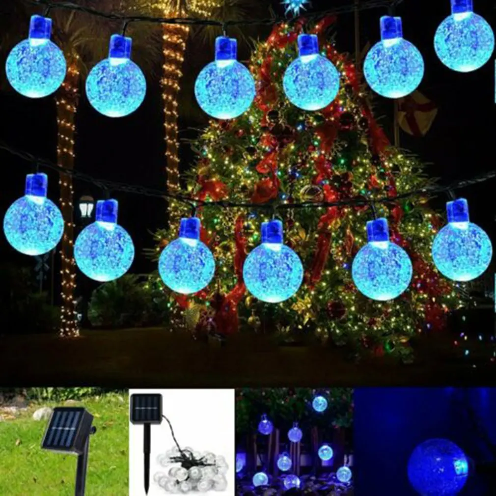 30Led гирлянда для использования вне помещения анти-Акварельная струна Рождественское украшение пейзаж свет светящаяся гирлянда с солнечной батареей