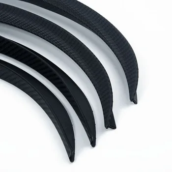 

Rubber Wheel Eyebrows protector Black Carbon Fiber look Car Arch Fender