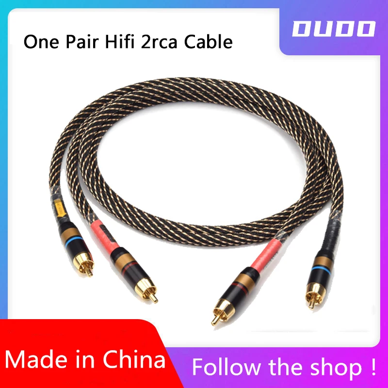 ATAUDIO одна пара Hifi 2rca кабель Высокое качество DVD усилитель Multinedia соединение Rca