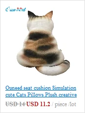 Ouneed подушка для сиденья, забавная 3D подушка для украшения кошки, креативная Милая Подушка для стула, домашний декор, cuscini divano, подушка для пола, новинка