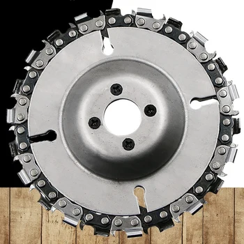 

Chain Plate Wood Carving Disc for Angle Grinder Tool Parts for Cutting Carving Small Stump Removal Link Chain Saw Circlet
