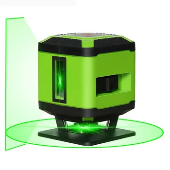 

3D 5 Lines Green Beam Level Self Leveling Mini Portable Level for Tile Laying Floor Alignment Measurement & Analysis Instruments
