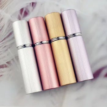 

12pcs/lot 5ml Perfume Glass Bottles Empty Aluminum Perfume Atomizer Metal Portable Travel Perfume Spray Bottle Vials