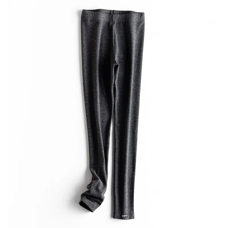 Dark grey Осень цветной хлопок хит нижнее белье другая одежда женщина самосовершенствование тонкие все-матч девять частей брюки - Цвет: Dark grey