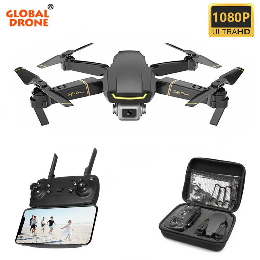 Складной Дрон Global Drone HD Wi Fi камера Радиоуправляемый вертолет GW89 FPV игрушки