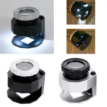 

30X LED UV Lighted Jewelers Watch Loupe Loop Magnifier with Fluorescence Lights