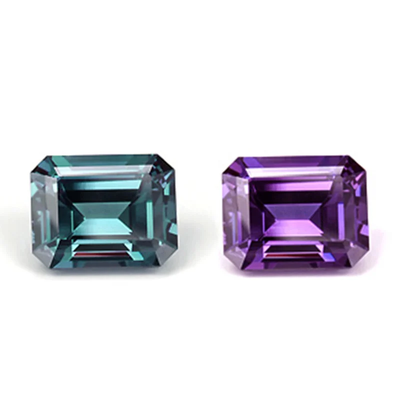 VANTJ Lab Grown Alexandrite Loose Gemstone for Silver or Gold Mounting Diy Fine Jewelry,lab grown alexandrite