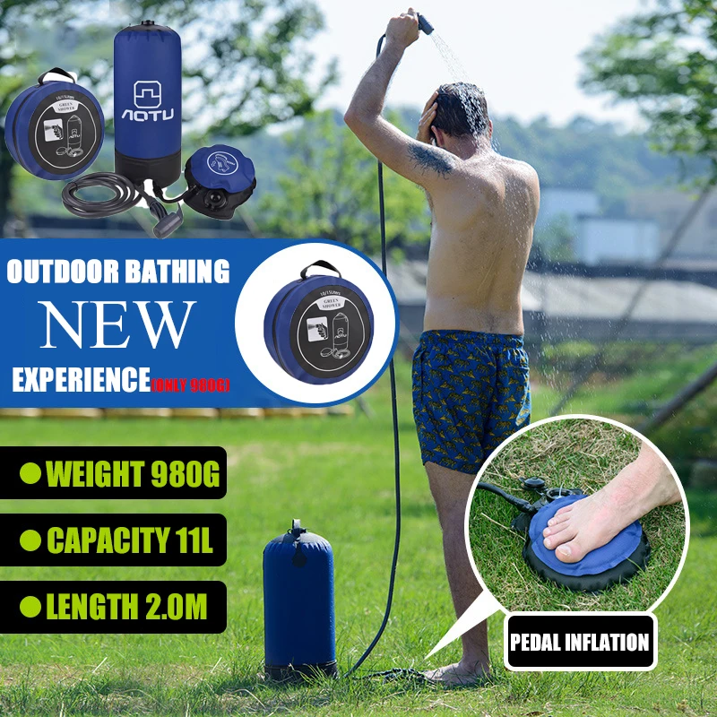 

Outdoor Shower Bag Camping Mountaineering Washing Cars Convenient Cleaning Portable Pressure Type Bathing Tools