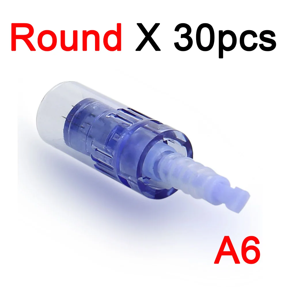 30pcs Round 30 PCS 9/12/36/42 Pin Cartridges Tattoo Needles for Dr Pen Anti Aging Micro-needles Replaced Cartridge for Meso Derma Pen - Габаритные размеры: 30pcs Round