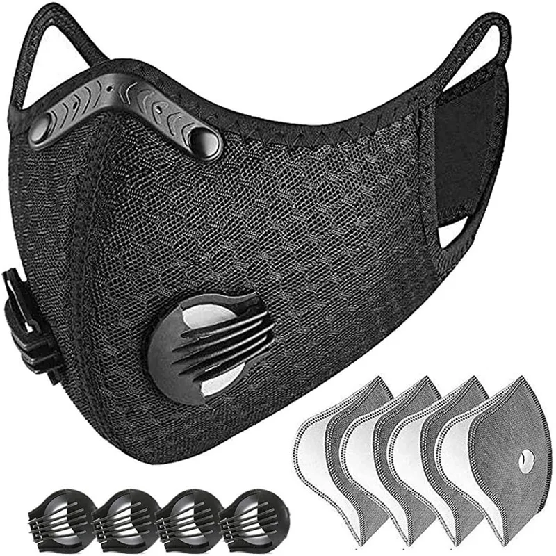 H30-Dust-With-4-Filters-4-Exhaust-Valves-Half-Face-Reusable-Dustproof-Respirator-Bicycle-Mask