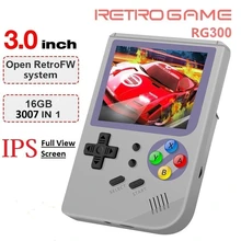 RG 300 Retro Video Games 3.0 inch IPS Portable Handheld Games Console FC Console Retro Game Player Built in 3000 Classic GAMES yoteen portable retro mini handheld game console 4 3 inch 64bit 3000 video games classical family game console retro arcade