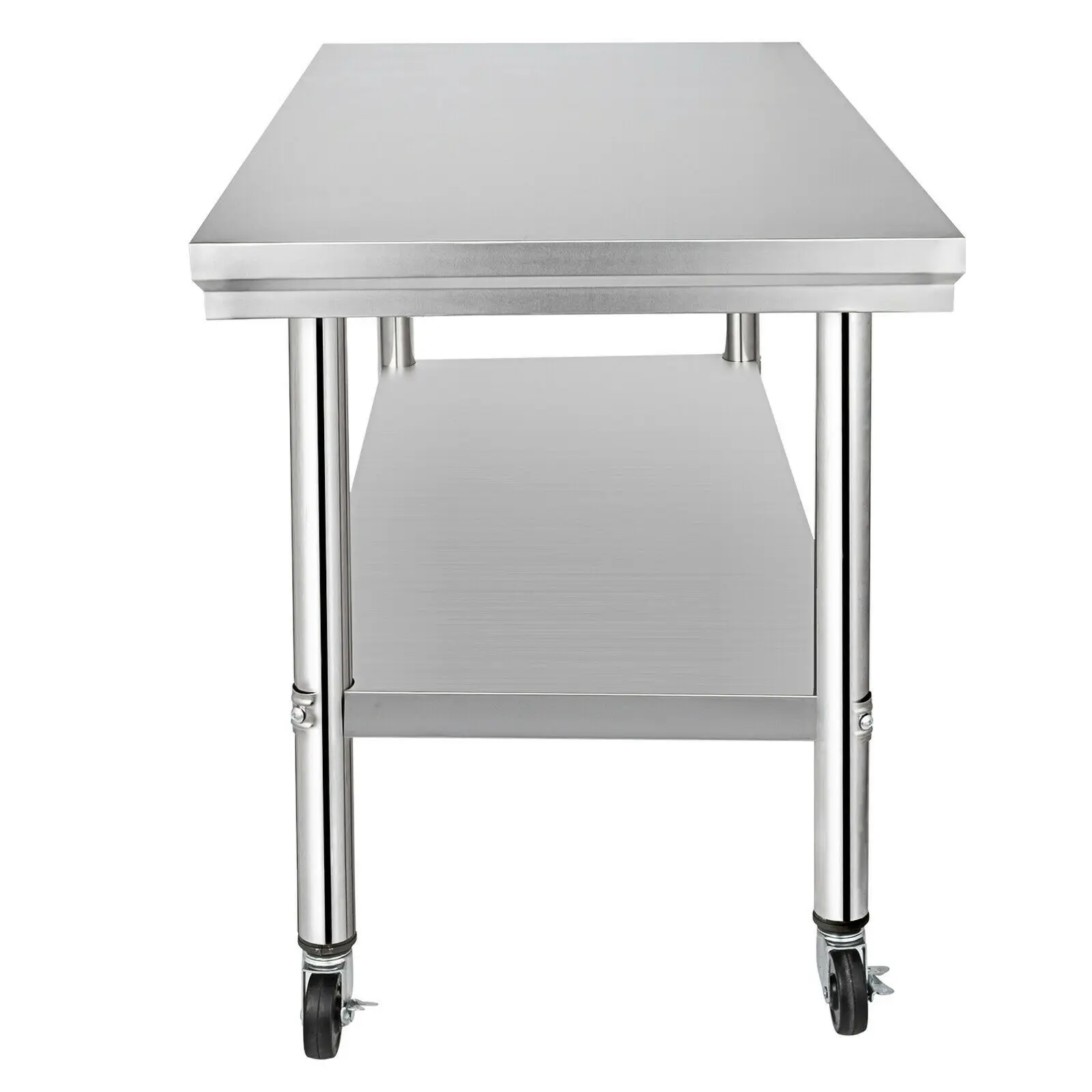  Stainless Steel Commercial Kitchen Work Table 36x24 Inch With 4 Casters For kitchen restaurant and  - 4000203142996
