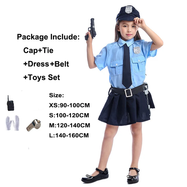 Drank zuurstof Verwijdering Tiny Cop Leuke Meisjes Carnaval Halloween Kostuum Voor Kinderen Cosplay  Politie uniform Fancy Dress Cool Vermomming Kleding Anime|Meisjes Kostuums|  - AliExpress