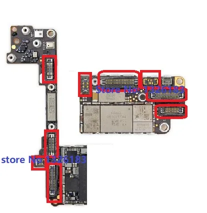 2 компл./лот материнская плата Полный fpc Разъемы для iPhone 8 i8 LCD/сенсорная камера