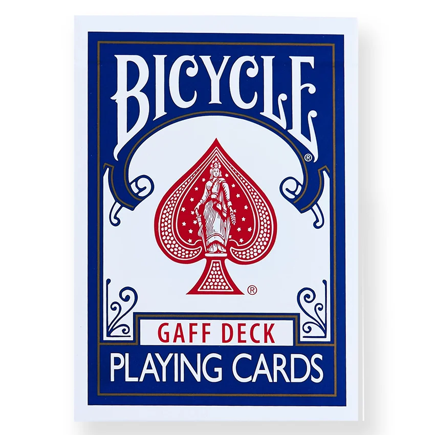 Bicycle Gaff Deck Playing Cards Red/Blue Rare Limited Poker Magic Cards Special Props Close Up Stage Magic Trick for Magician - Цвет: Синий