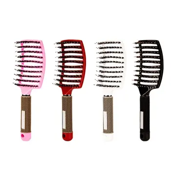 

Hair Scalp Massage Comb Hairbrush Bristle Nylon Women Wet Curly Detangle Hair Brush for Salon Hairdressing Styling Tools