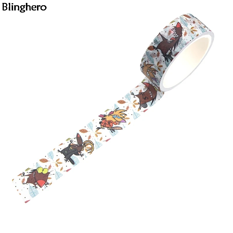 20 шт./лот Blinghero Angry Beaver 15 мм X 5 м лента с рисунками DIY клейкие ленты забавные канцелярские ленты наклейка маскирующая лента BH0138