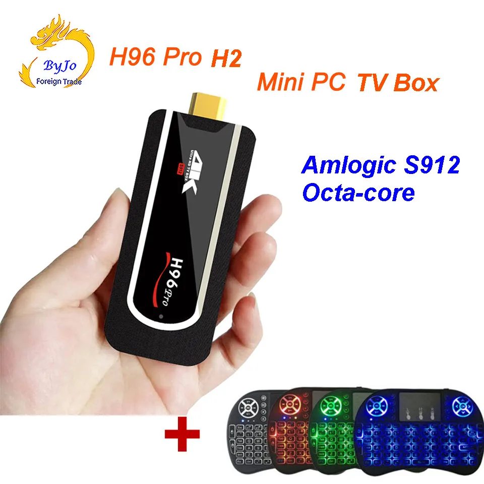 ТВ приставка H96 Pro H2 Android 7 1 2 + 8/16 ГБ 4 ГГц Wi Fi H.265 HDMI 0 HDR Bluetooth 1|ТВ-приставки и