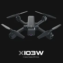 MJX X103W 5G Wi-Fi FPV gps складной Радиоуправляемый Дрон с 2K HD камерой Следуйте за мной режим RTFQuadcopter вертолеты с дистанционным управлением W805