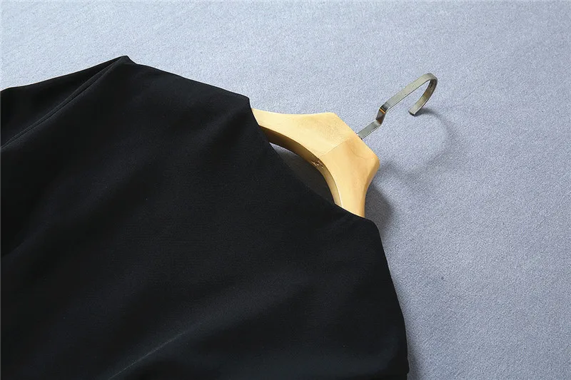 Женское подиумное платье высокого качества с v-образным вырезом и длинным рукавом однотонные Элегантные платья NP0793W