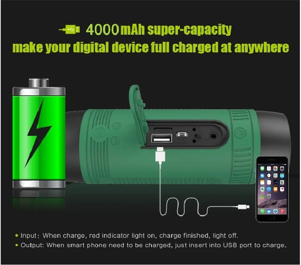 s1 sport music outdoor flashlight