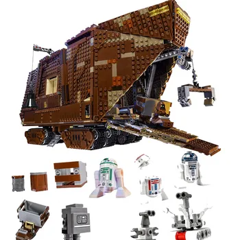 

3290Pcs Lepining 05038 Star Toys Wars Compatible with 75059 Cavegod UCS Sandcrawler Assembly Model Building Blocks Bricks Kids