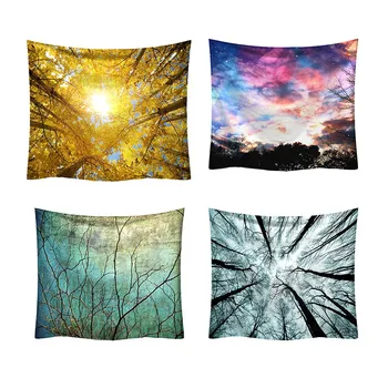 

95*73cm Wedding Home Decoration Beach Sunlight Tapestries 3D Sky Painting Landscape Wall Hanging Polyester Fabric