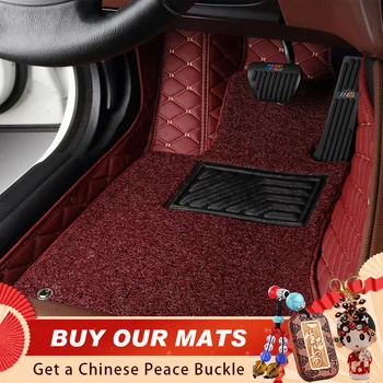 

Luxury Double Layer Wire Loop For EOS 2016 2015 2014 2013 2012 2011 2010 2009 2008 2007 Car Floor Mats Carpets For Volkswagen vw