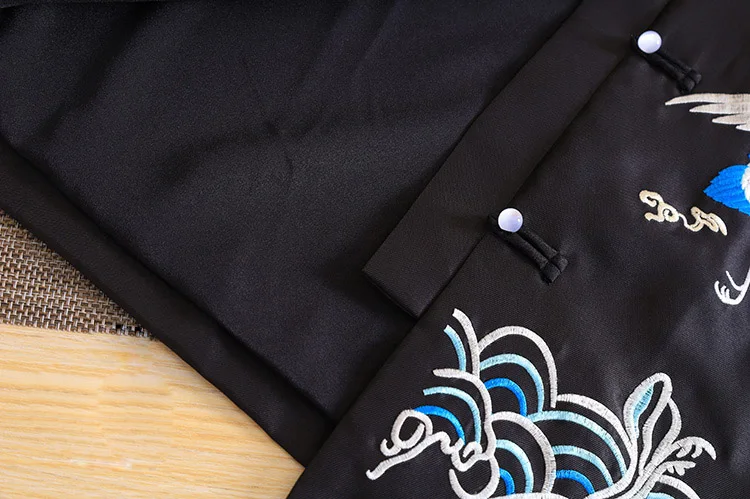 Embro Mill осенняя Женская куртка топ китайский стиль Ретро вышивка кран