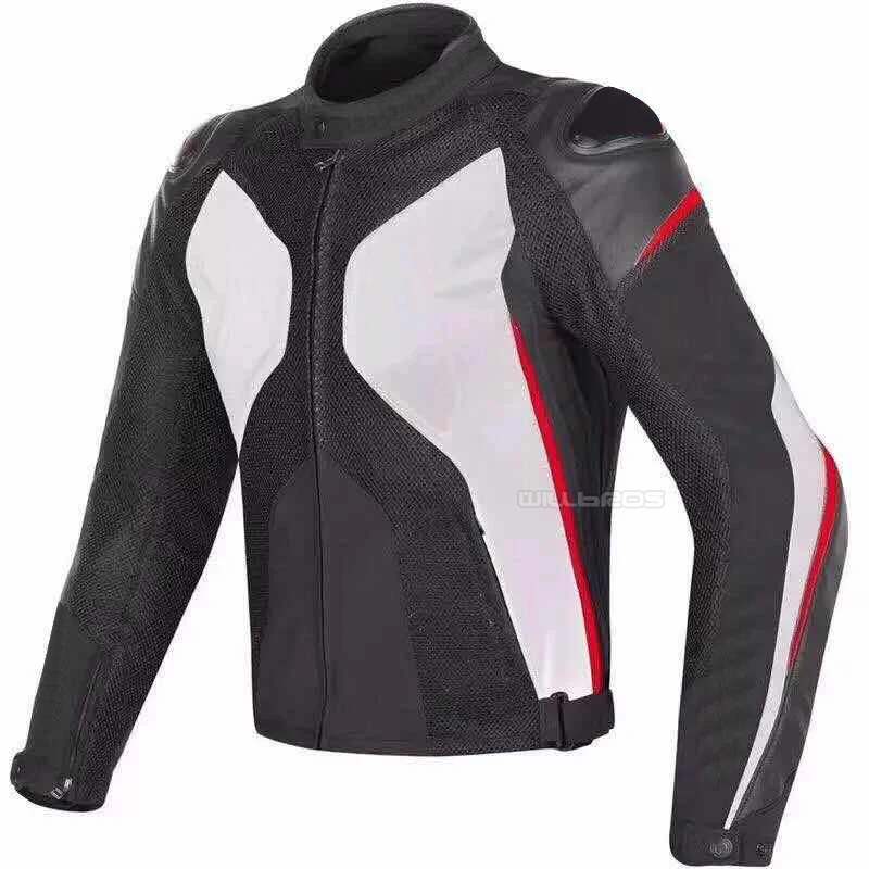 Dain Super Rider D-dry Black Red Jackets Mesh Motocross Motorbike Off-road Leather Jacket With Protector