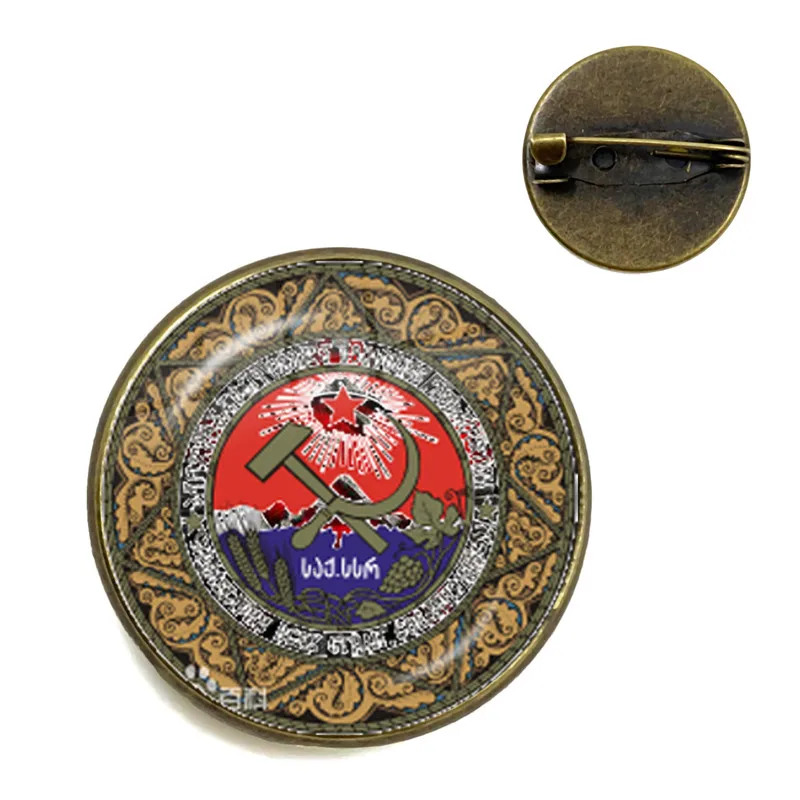 ヴィンテージソ連ソビエトバッジ鎌ハンマーブローチ CCCP ロシア