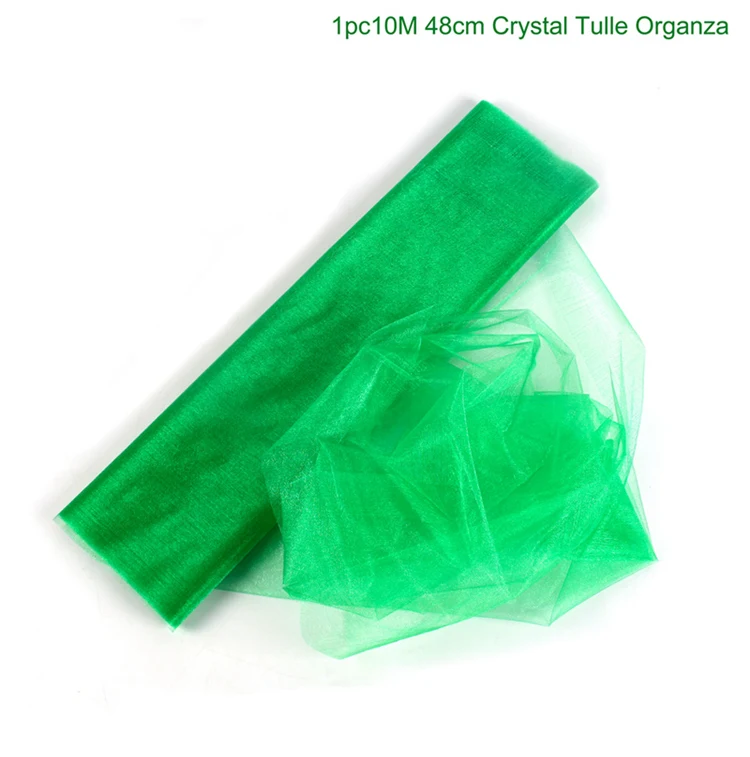 Green 10m QIFU 5/10m тонкой пряжи Свадебная вечеринка украшения лестничные пирила ПВХ Baby Shower вечерние Happy День рождения фон для фотосъемки с изображением расходные материалы - Цвет: Green 10m