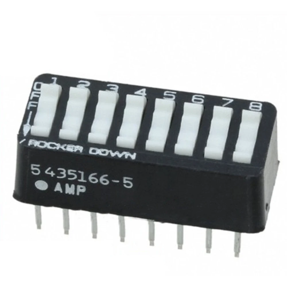 

1PCS Original AMP 5435166-5 dial code switch 8-bit key coding switch straight plug 2.54mm