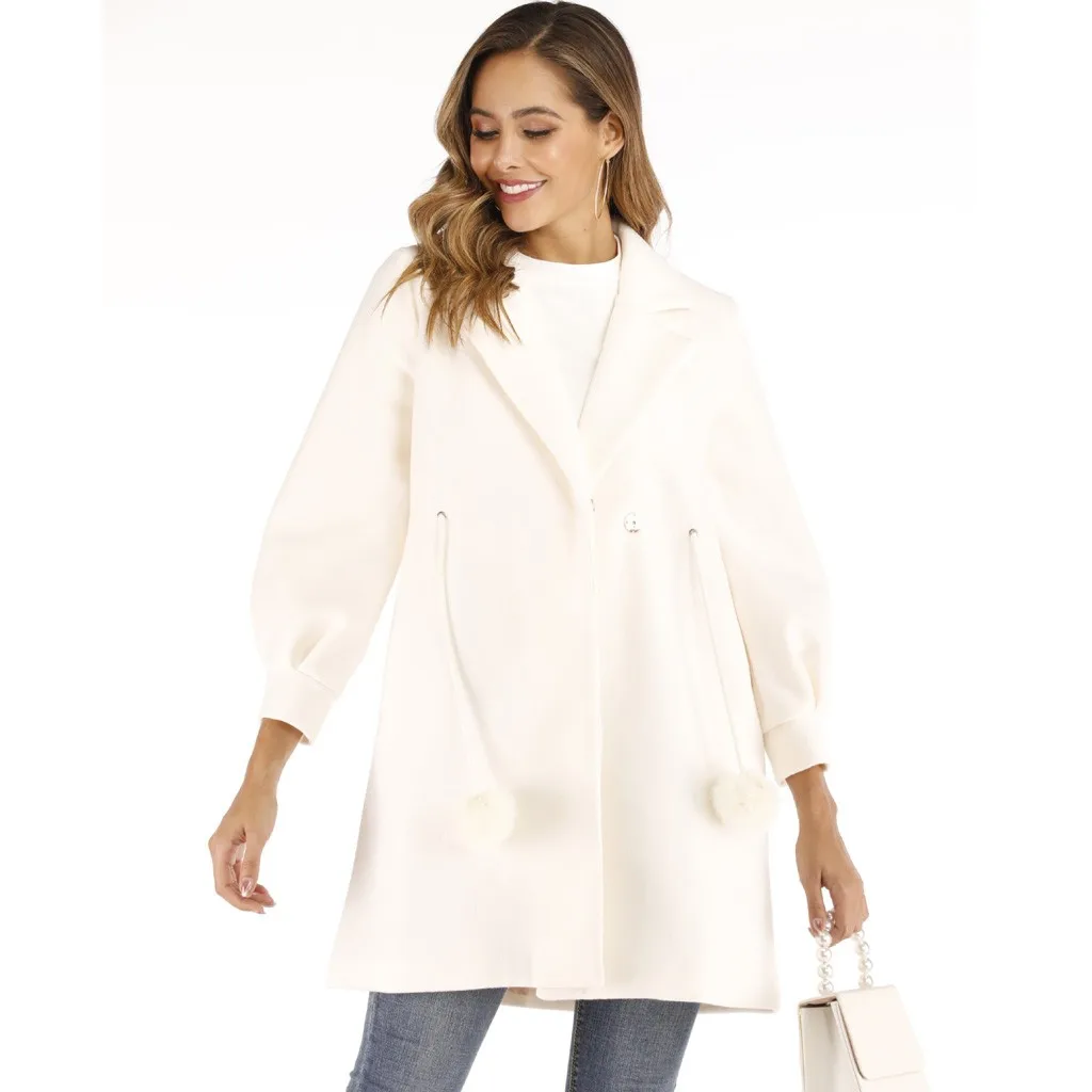 Manteau femme hiver зимнее пальто для женщин, теплое зимнее пальто с длинным рукавом и отложным воротником, пальто из искусственного меха, пальто abrigo mujer