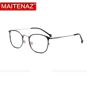 

MAITENAZ Alloy Vintage Prescription Eyeglasses Full Frame Myopia Hyperopia Glasses for Men Women Comfortable Spectacles 6097