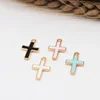 30pcs/lot Candy Color Cross Oil Drop Charms DIY Bracelet Necklace Making Pendant For DIY Handmade Jewelry ► Photo 3/6