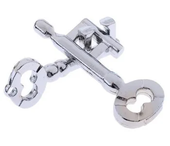 

Classic Metal IQ Teaser Cast Puzzles Game Brain IQ Key lock Toys for Adults Children Kids Enlighten Toys
