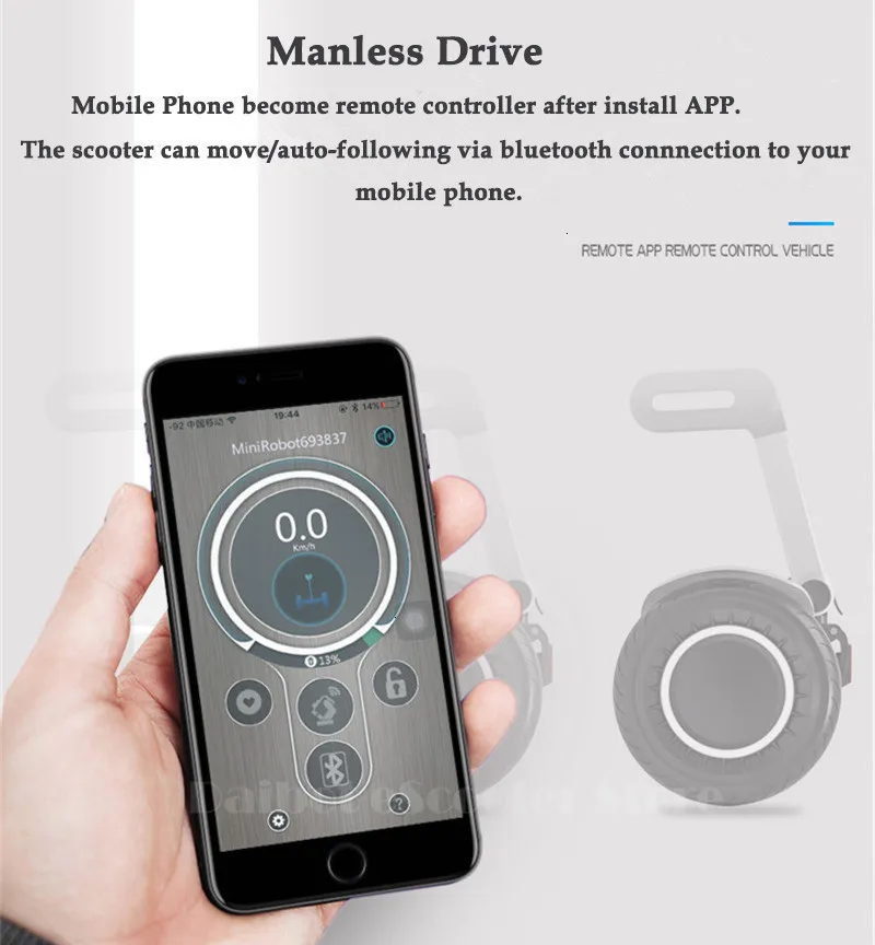 Daibot Portable Electric Scooter Self Balancing Scooters 10 Inch Off Road 250W2 36V Hoverboard For Kids APPBluetooth Speaker   (8)