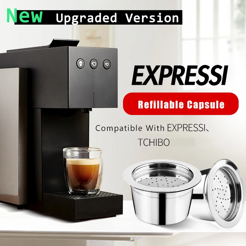 New Upgrade Kfee For Aldi Expressi Refillable Coffee Capsule Pod Filters Stainless Steel