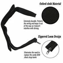 Для Jeep Wrangler JK 2007-18 автомобильный дверной ограничитель ремень петли черный Регулируемый набор