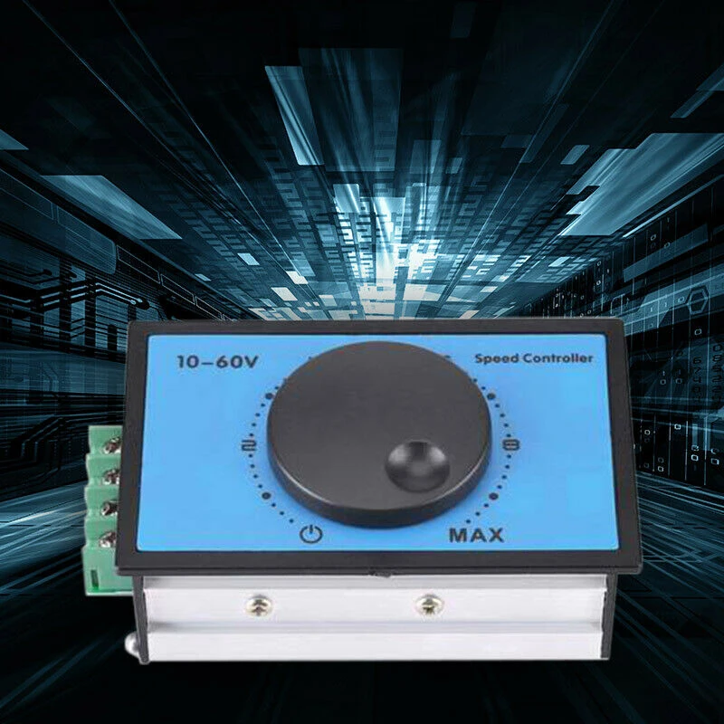 DC 10-60V 12V 18V 24V 48V 20A PWM контроллер скорости двигателя постоянного тока плавный пусковой переключатель