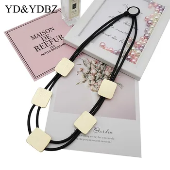 

Designers Handmade a Necklace collar Vintage Punk Goth Style Rubber Jewelry boho collares Fashion Metal and Plexiglass Necklaces