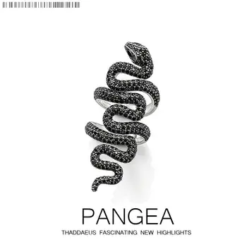 

Long Black Snake Ring,Europe Style Heart Vintage Good Jewerly For Girls Women,2020 Gift In 925 Sterling Silver,Super Deals